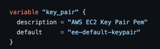 variables.tf changes