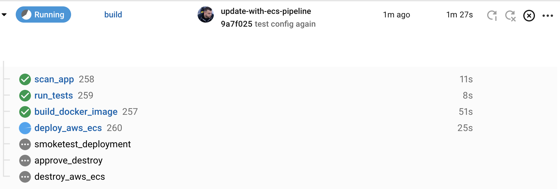 running pipelines